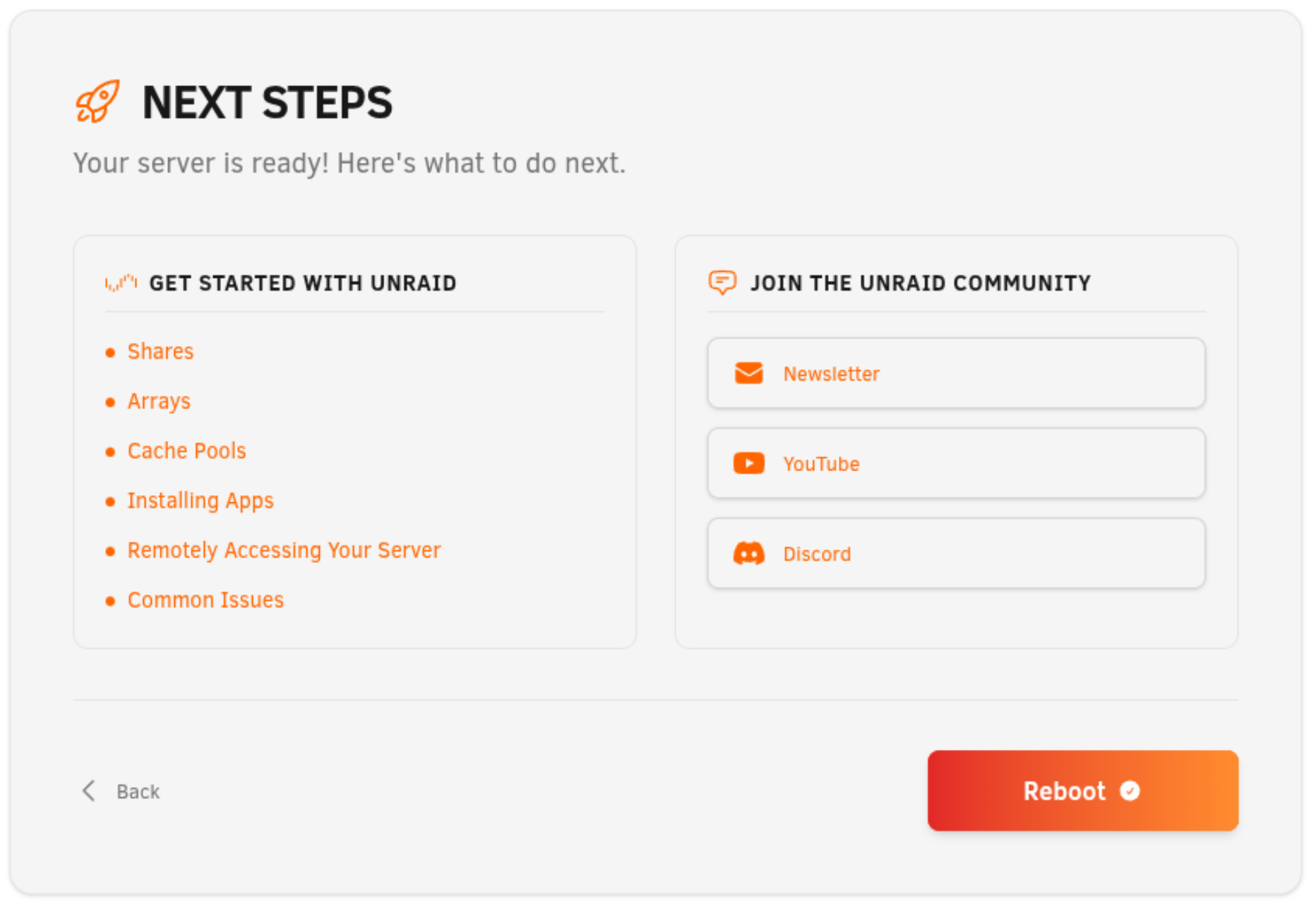 Étape 6 : Étapes suivantes